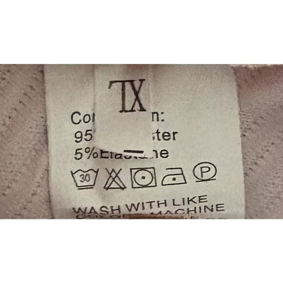 Pale Pink Textured Ruffle Sleeve Blouse XL - Picture 4 of 4